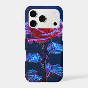 Vivid Glowing Flower with Neon Accents