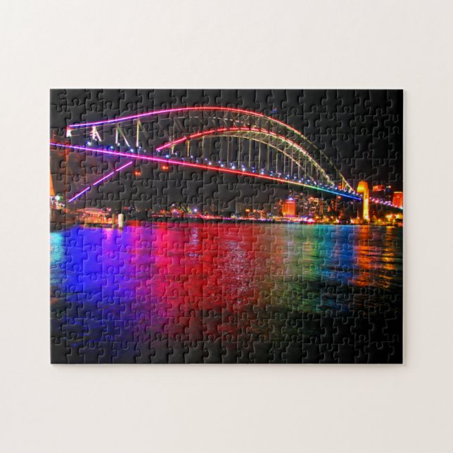 vivid harbour bridge jigsaw puzzle (Horizontal)