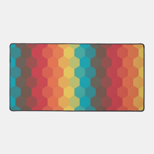 Vivid Honeycomb Desk mat (Front)
