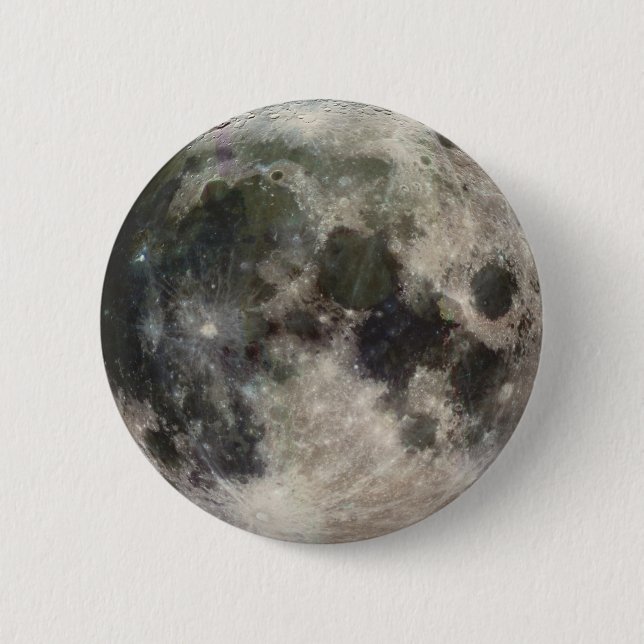 Vivid Image of the Moon 6 Cm Round Badge (Front)