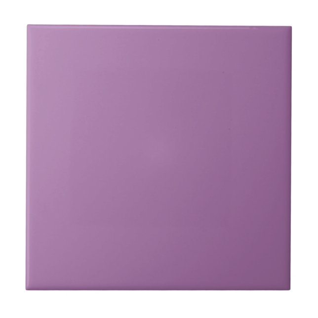 Vivid Lavender Solid Colour | #a872a8 Ceramic Tile (Front)