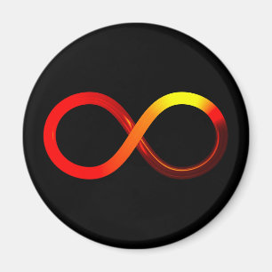 Vivid Lazy Eight Infinity Symbol Magnet