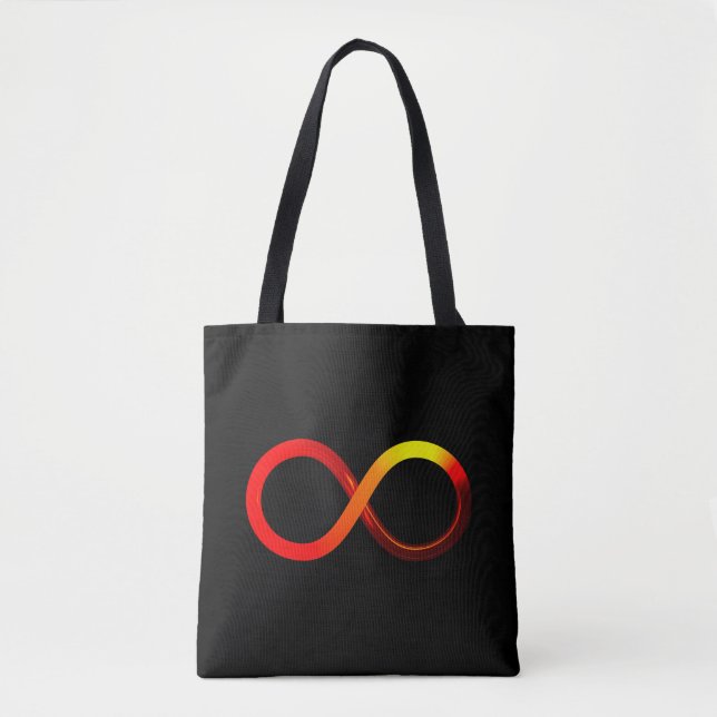 Vivid Lazy Eight Infinity Symbol Tote Bag (Front)