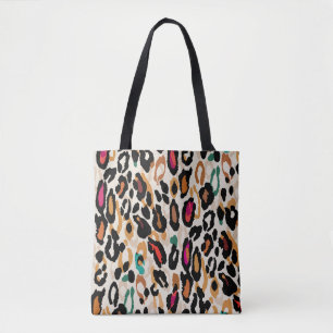 Vivid Leopard Animal Prints Tote Bag