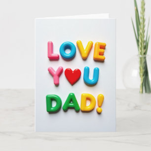 Vivid Love You Dad Fathers Day Card
