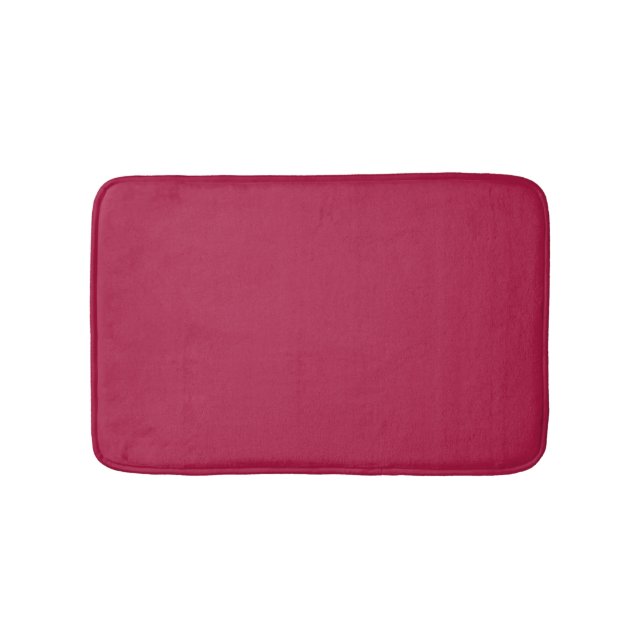 Vivid Magenta Red-Purple Solid Colour 001-35-31 Bath Mat (Front)