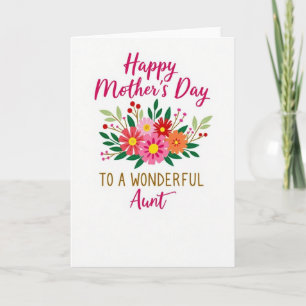 Vivid Mothers Day Blooms Card
