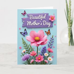 Vivid Mothers Day Garden Card