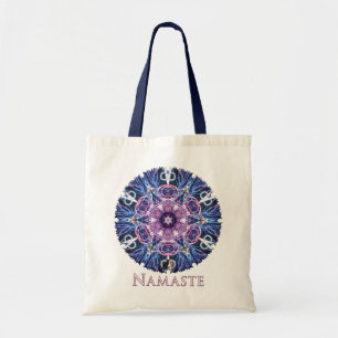 Vivid Namaste Kaleidoscope Tote Bag