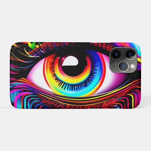 Vivid Neon Eye with Melting Colours Case-Mate iPhone Case (Back (Horizontal))