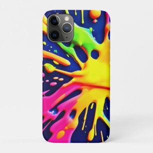 Vivid Neon Splashes iPhone 11 Pro Case