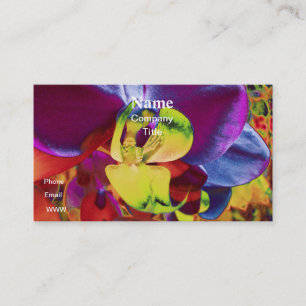 Vivid Orchid Customisable Business Cards