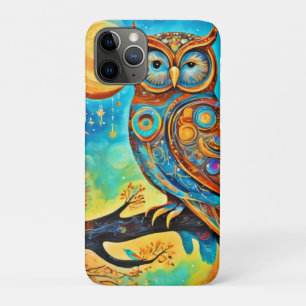 Vivid Owl Celestials: Wonder and Magic iPhone 11 Pro Case