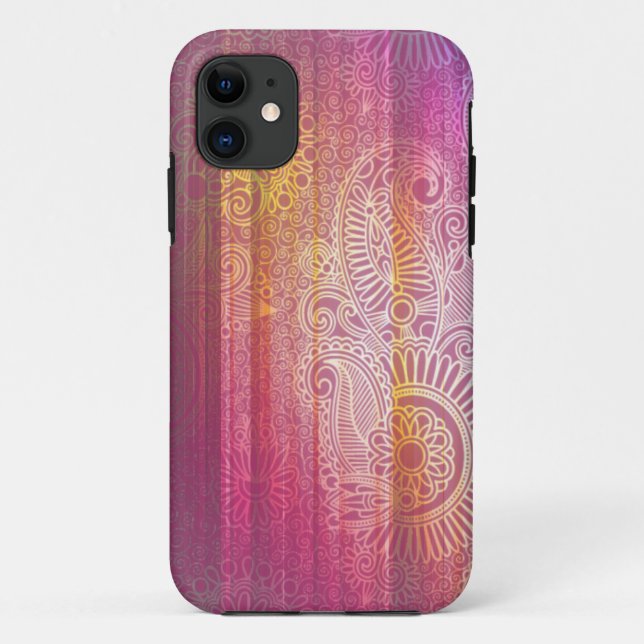 Vivid Paisley Doodle Patterns iPhone 5 Case (Back)
