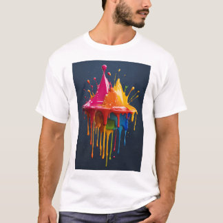 Vivid Palette Drip Tee