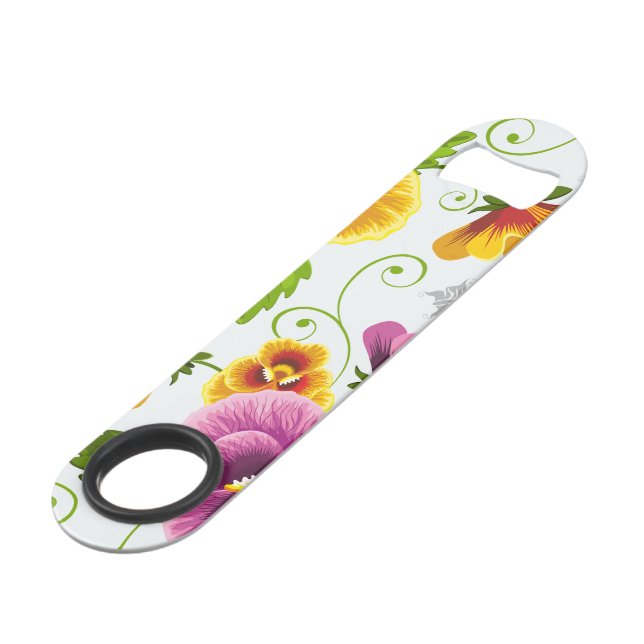 Vivid pansy flowers (Front Angled)