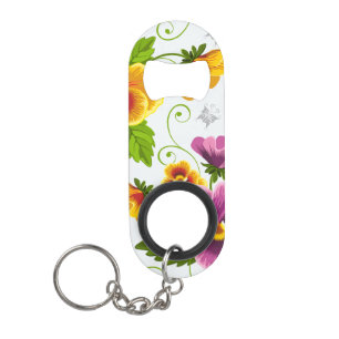Vivid pansy flowers