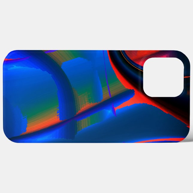 Vivid peach cropped digital paint magnification    Case-Mate iPhone case (Back (Horizontal))