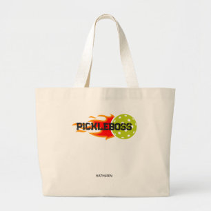 Vivid Pickle Boss Graphic Personal Large Tote Bag