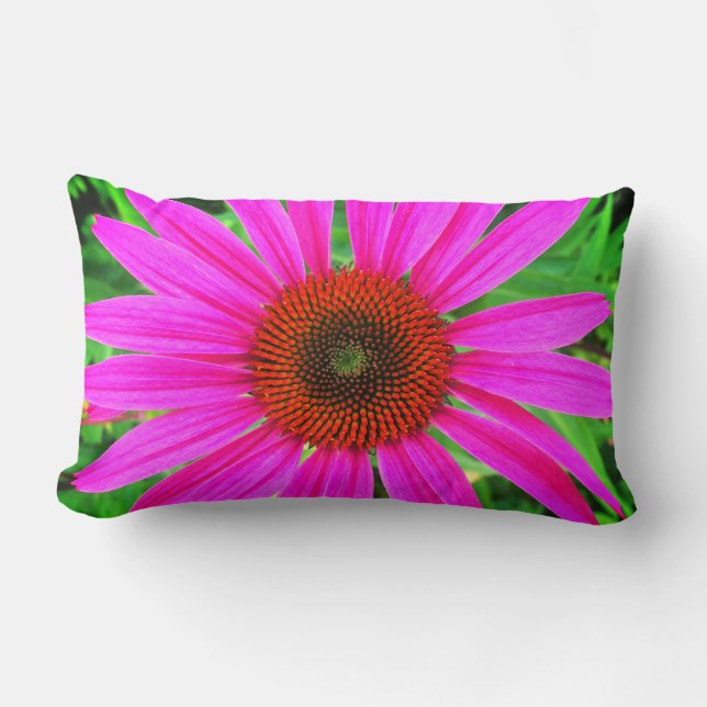 Vivid Pink and Red Lumbar Cushion (Front)