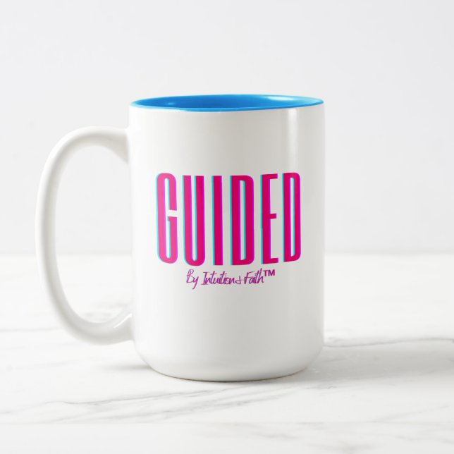 Vivid Pink Collection Two-Tone Coffee Mug (Left)