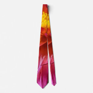 Vivid Pink Dahlia Tie