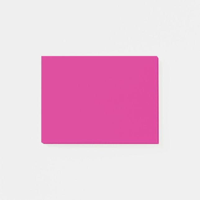 Vivid Pink Solid Color  Post-it Notes (Front)