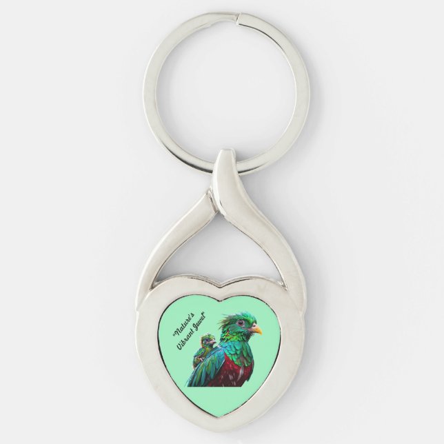"Vivid Plume" Key Ring (Front)