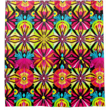 Vivid Pop Art Shower Curtain – Bold Colours