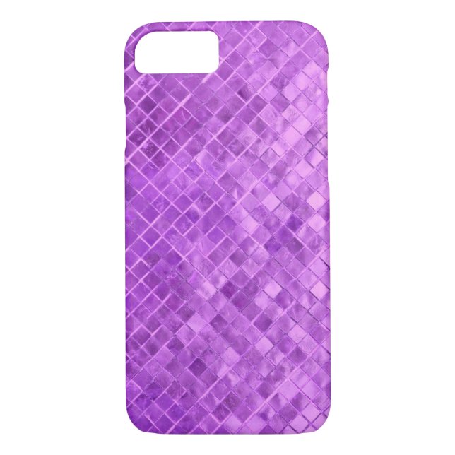 vivid purple diamond metallic tile Case-Mate iPhone case (Back)