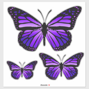 Vivid Purple Monarch Butterflies