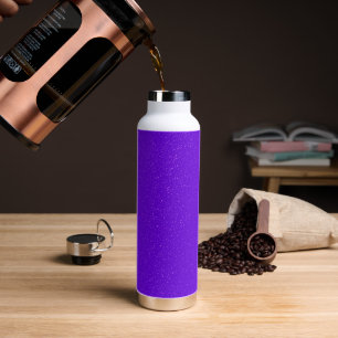 Vivid Purple Noise Texture Water Bottle