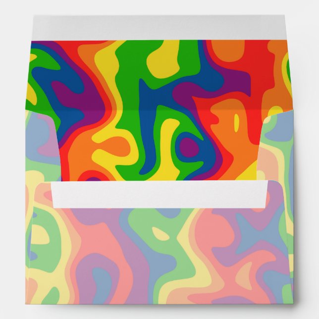 Vivid rainbow colours A7 Envelope (Back (Bottom))