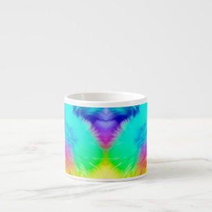 Vivid Rainbow Fluffy Fur Texture-75201 Espresso Cup