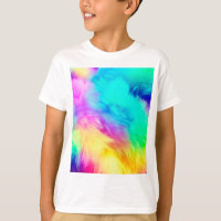 Vivid Rainbow Fluffy Fur Texture Background Design