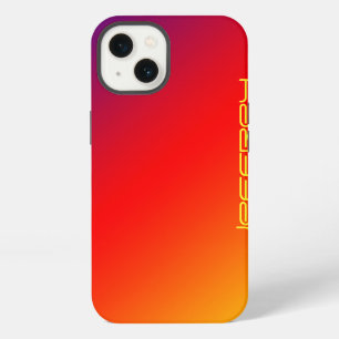Vivid Rainbow, Name, Red Orange Yellow iPhone Case