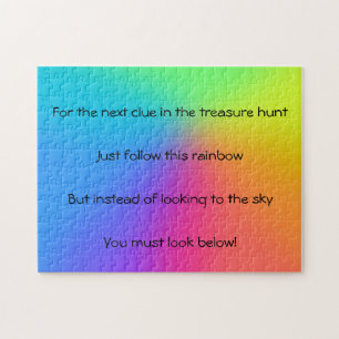 Vivid Rainbow Ombre Birthday Party Jigsaw Puzzle