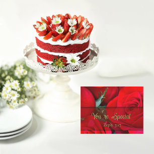 Vivid Red Rose You’re Special Magnet