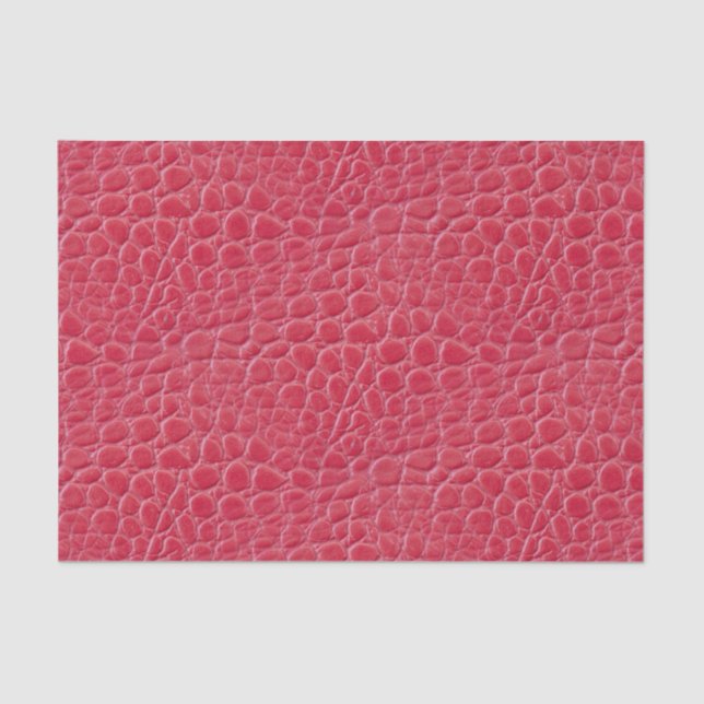 Vivid Red Snake Skin Dragon/Dinosaur Animal Print Tissue Paper (Front)