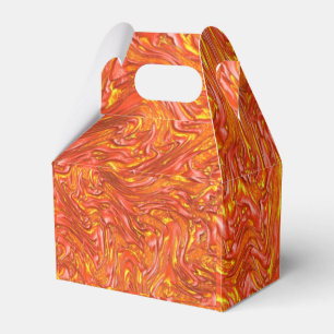 Vivid reddish texture with shades of yellow favour box