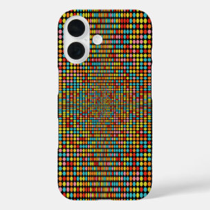 Vivid Retro Circle Pattern iPhone Case