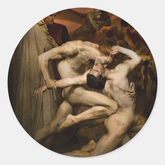 Vivid Retro - Dante and Virgil Classic Round Sticker (Front)