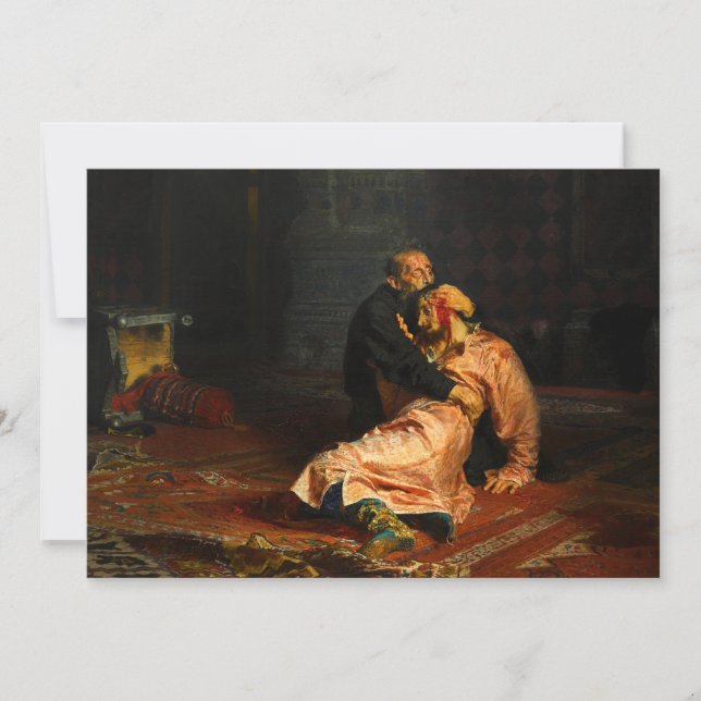 Vivid Retro - Ivan the Terrible and His Son Ivan Invitation (Front)