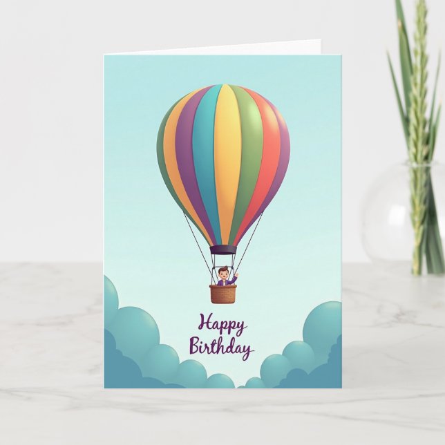 Vivid Sky Birthday Card (Front)