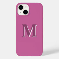 vivid solid pink monogram