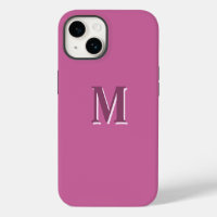 vivid solid pink monogram