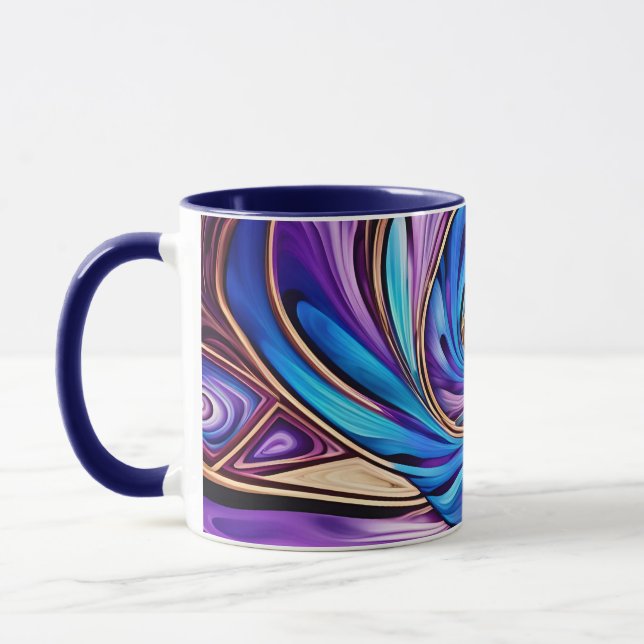 vivid spiral coffee mug (Left)