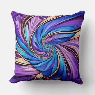 vivid spiral pillow
