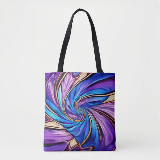 vivid spiral tote bag