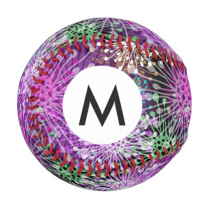 Vivid Spotty Pattern Baseball